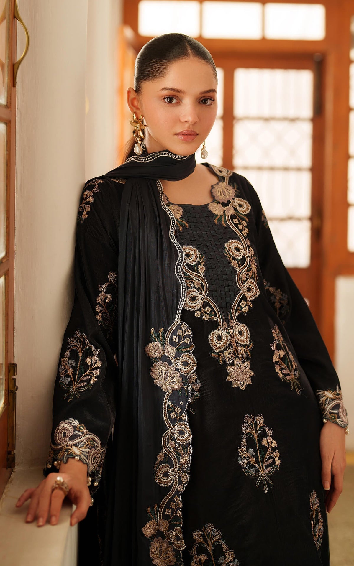 Asifa and Nabeel | Pashmina Luxe 25 | Opal LWC25-07 by Asifa and Nabeel - Designer Dress - Type : Ladies Clothes - Available at Libayah - 100% Original 