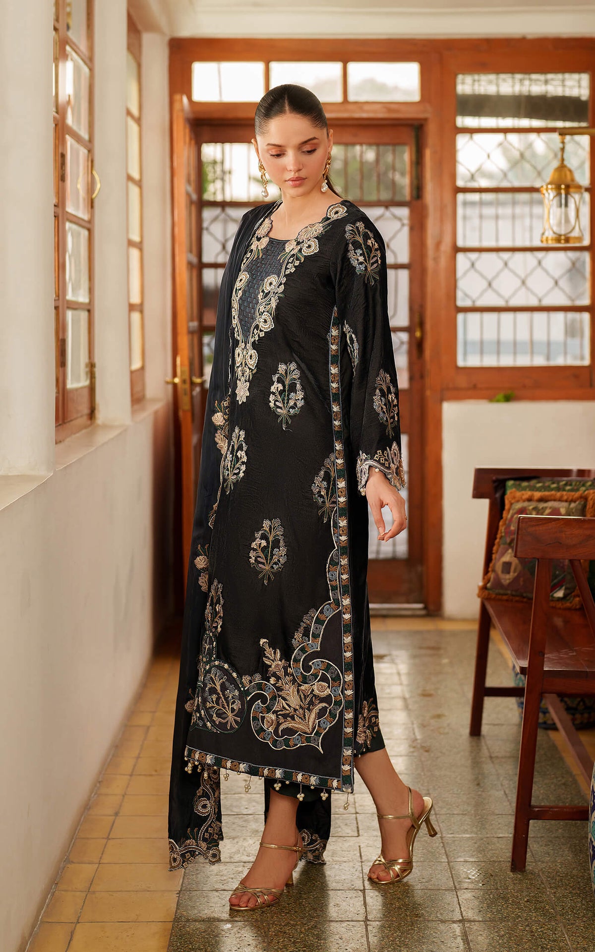 Asifa and Nabeel | Pashmina Luxe 25 | Opal LWC25-07 by Asifa and Nabeel - Designer Dress - Type : Ladies Clothes - Available at Libayah - 100% Original 