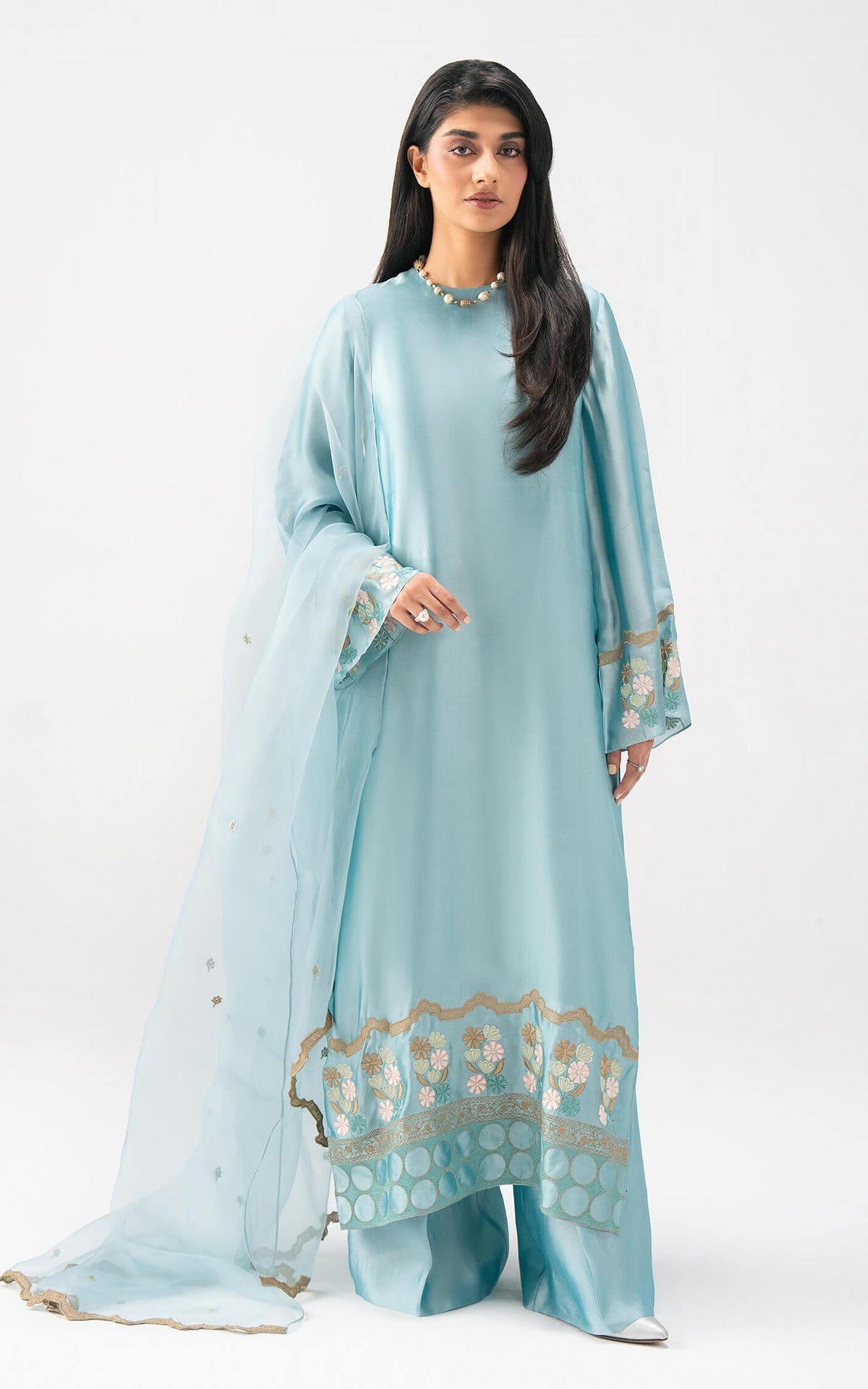 Afrozeh | Basic Pret 26 RTW | NACRE by Afrozeh - Designer Dress  - Type : Ladies Clothes - Available at Libayah - 100% Original 