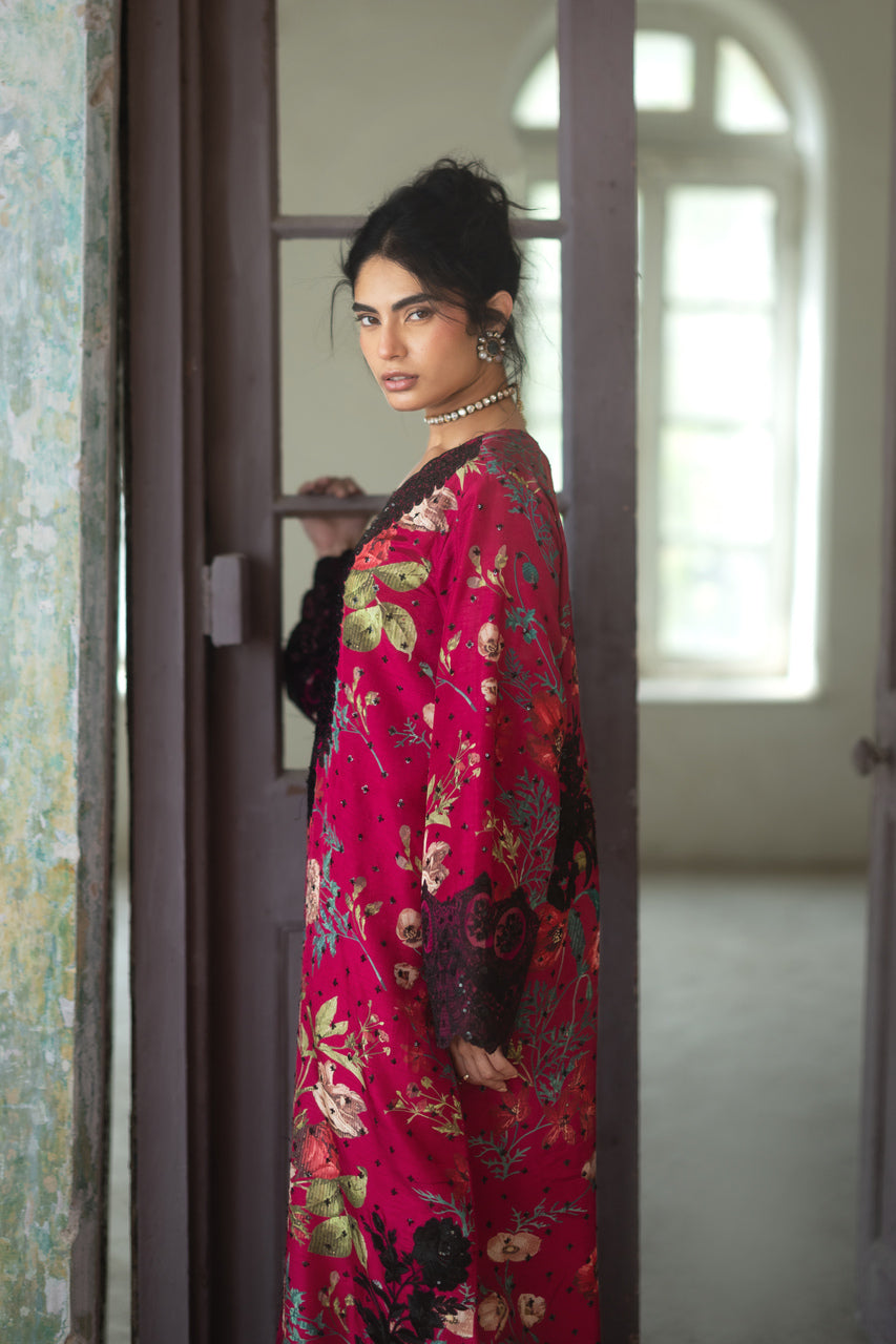 Zainab Chottani | Summer Edition 26 | Orchid Noir Kaftan by Zainab Chottani - Designer Dress  - Type : Ladies Clothes - Available at Libayah - 100% Original 