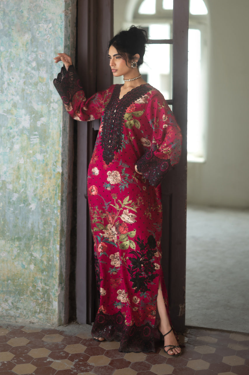 Zainab Chottani | Summer Edition 26 | Orchid Noir Kaftan by Zainab Chottani - Designer Dress  - Type : Ladies Clothes - Available at Libayah - 100% Original 