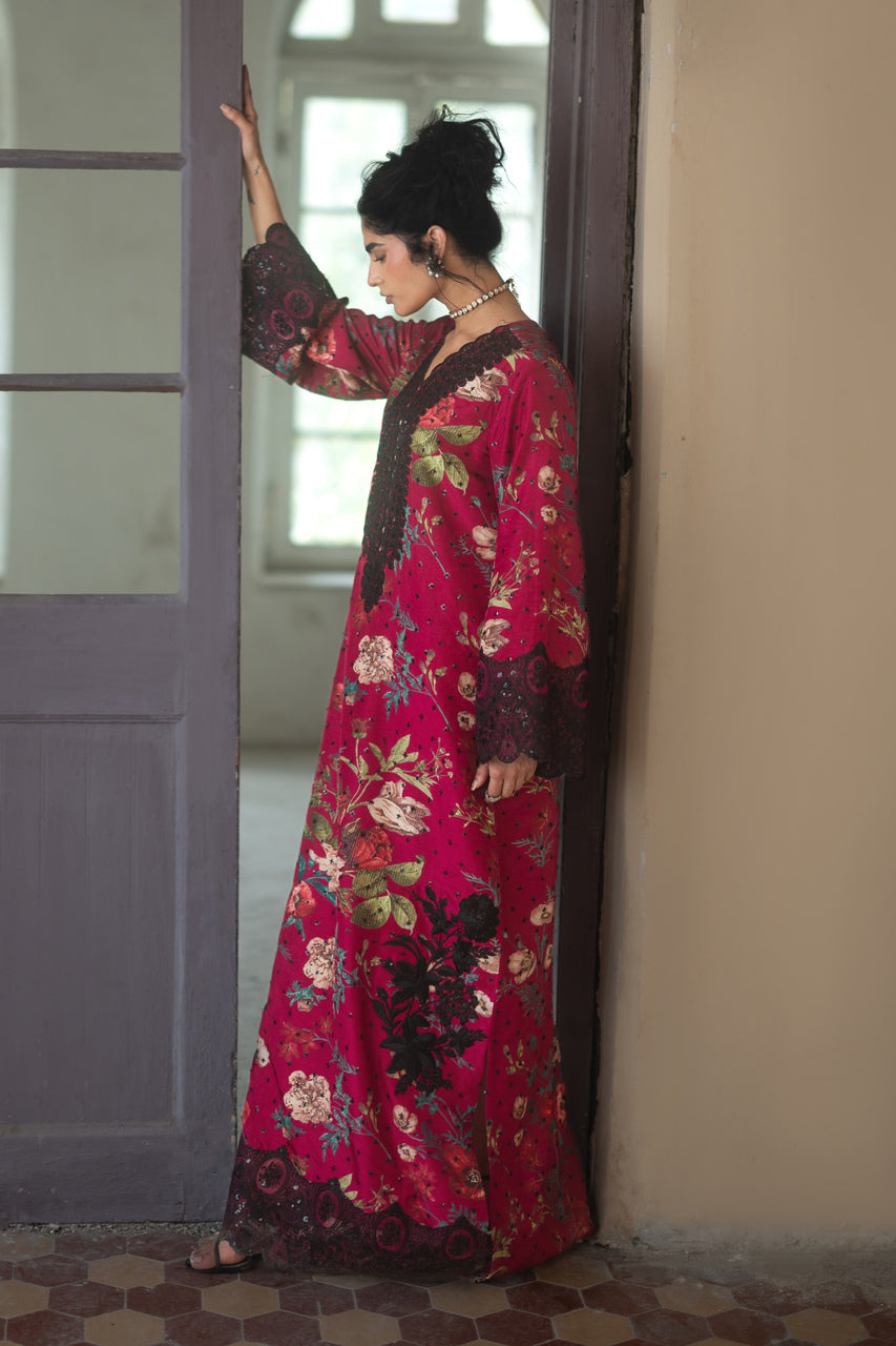 Zainab Chottani | Summer Edition 26 | Orchid Noir Kaftan by Zainab Chottani - Designer Dress  - Type : Ladies Clothes - Available at Libayah - 100% Original 