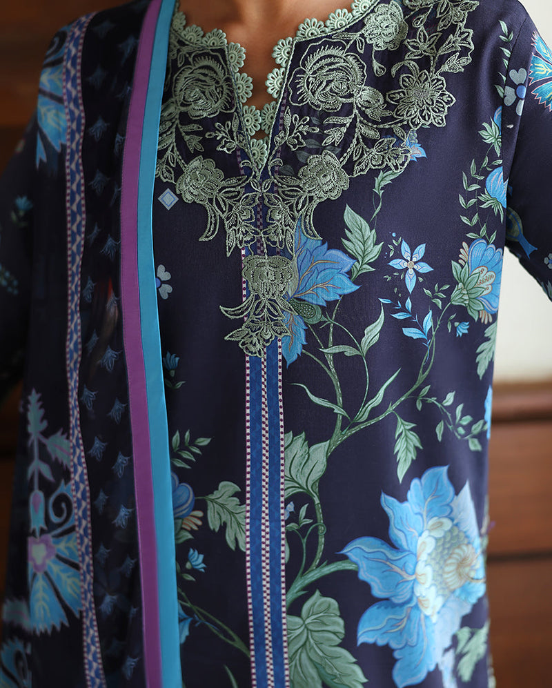 Roheenaz | Eclat Garden Printed Lawn | Orchid meadow by Roheenaz - Designer Dress  - Type : Ladies Clothes - Available at Libayah - 100% Original 