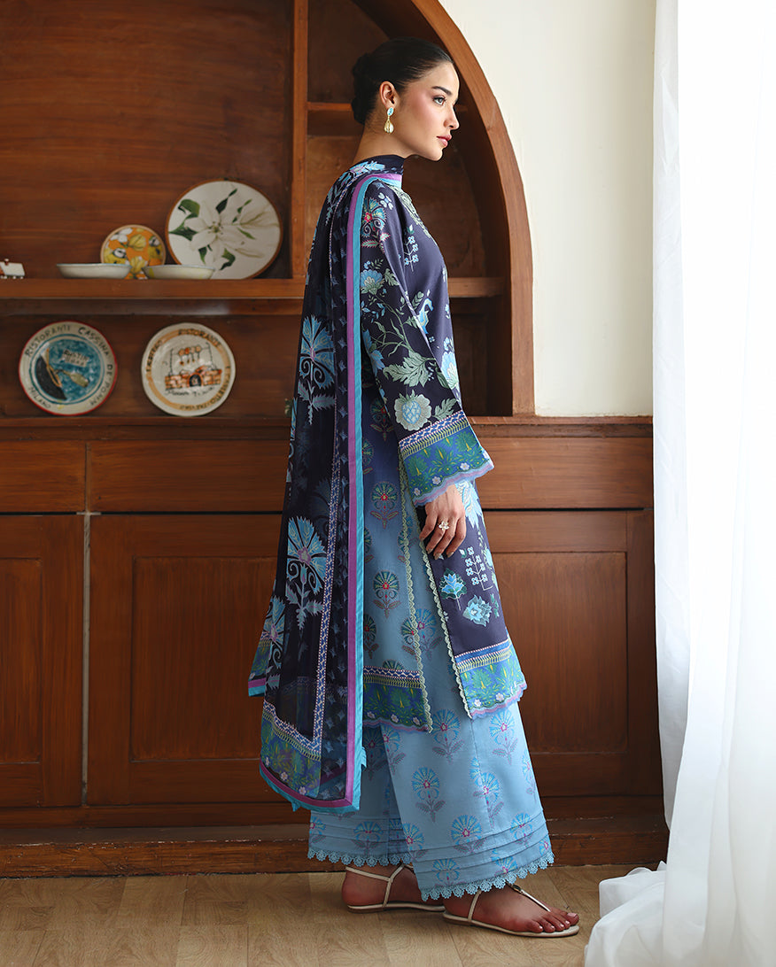 Roheenaz | Eclat Garden Printed Lawn | Orchid meadow by Roheenaz - Designer Dress  - Type : Ladies Clothes - Available at Libayah - 100% Original 