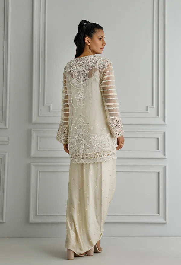 Afrozeh | Basic Pret 26 RTW | NACRE by Afrozeh - Designer Dress  - Type : Ladies Clothes - Available at Libayah - 100% Original 