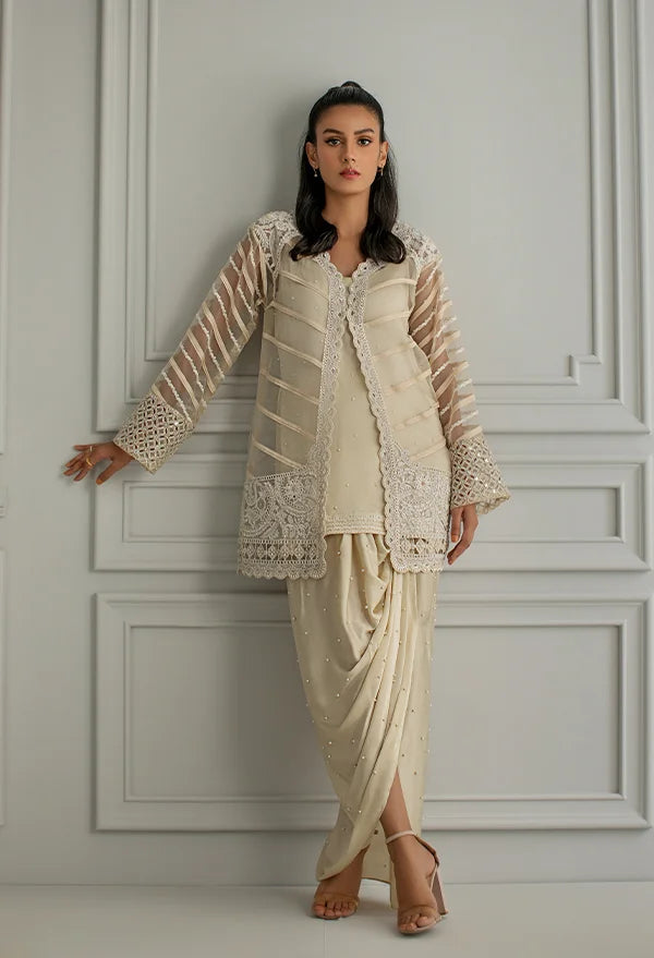 Afrozeh | Basic Pret 26 RTW | NACRE by Afrozeh - Designer Dress  - Type : Ladies Clothes - Available at Libayah - 100% Original 