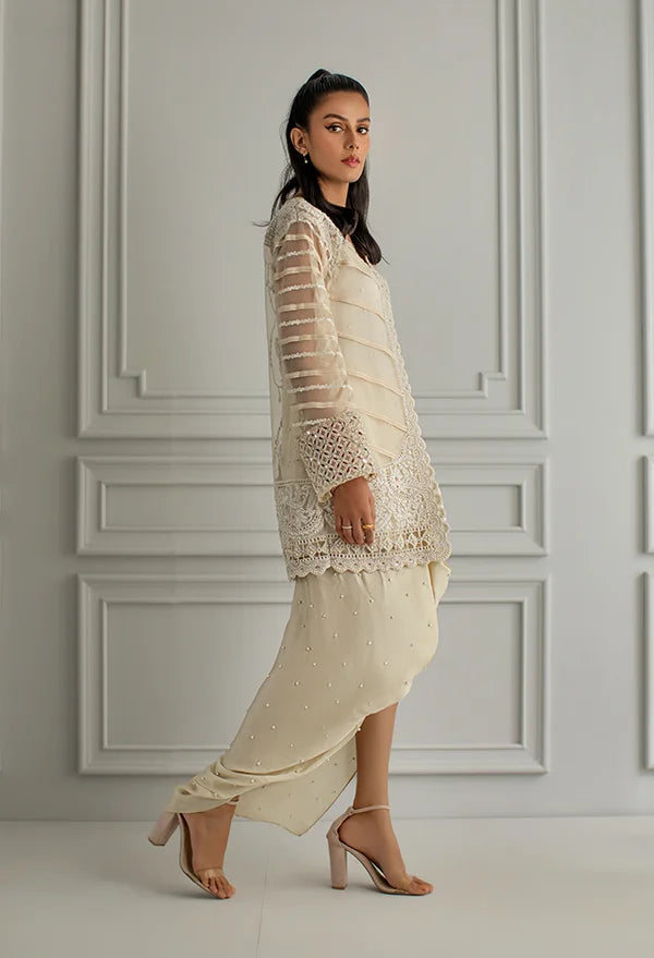 Afrozeh | Basic Pret 26 RTW | NACRE by Afrozeh - Designer Dress  - Type : Ladies Clothes - Available at Libayah - 100% Original 
