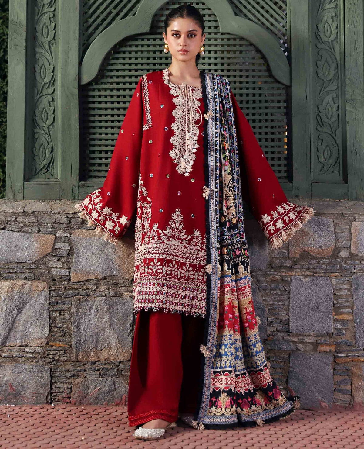 Republic Womenswear | Amaris Luxury Shawl 25 | Orlena by Republic Womenswear - Designer Dress  - Type : Ladies Clothes - Available at Libayah - 100% Original 