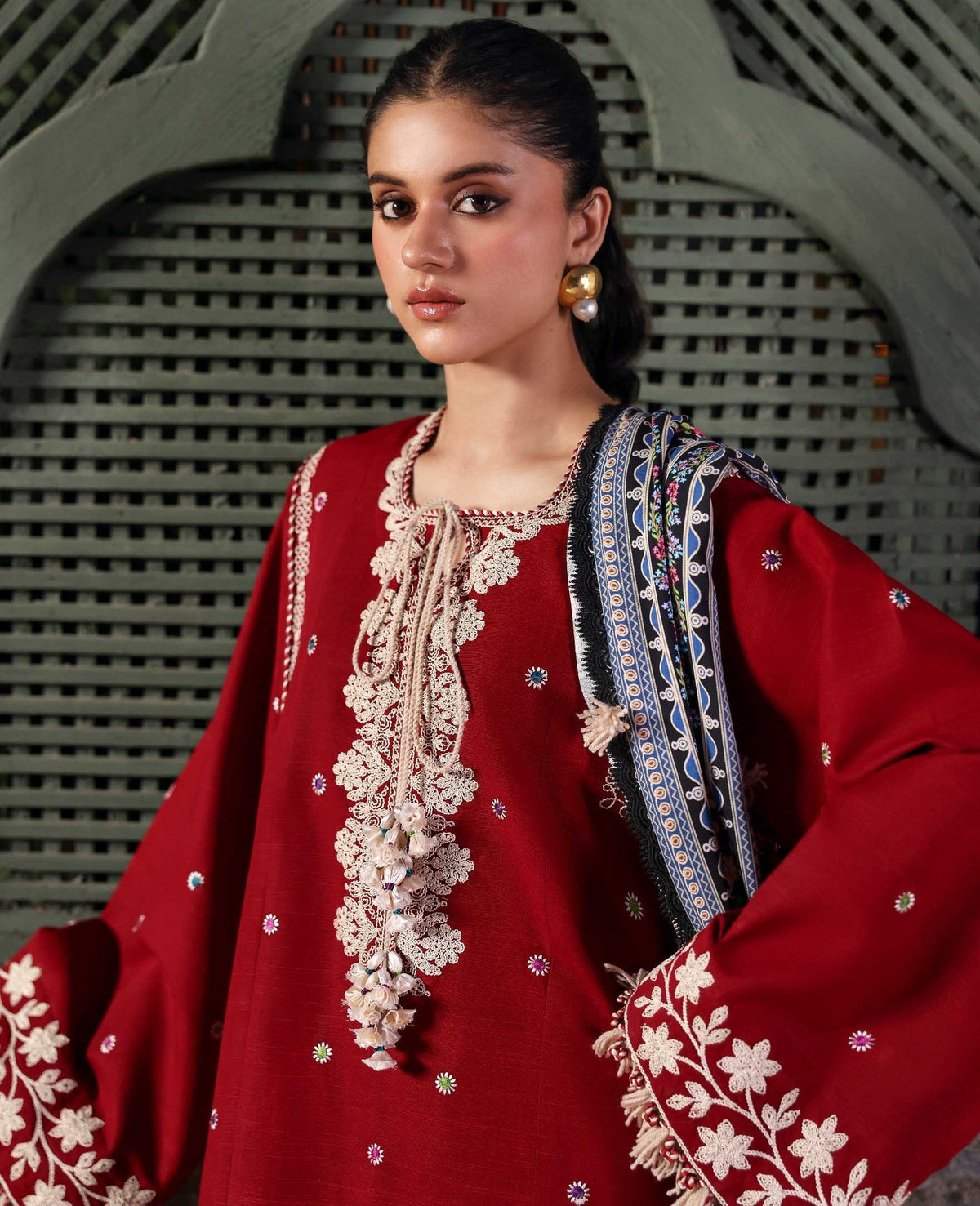 Republic Womenswear | Amaris Luxury Shawl 25 | Orlena by Republic Womenswear - Designer Dress  - Type : Ladies Clothes - Available at Libayah - 100% Original 
