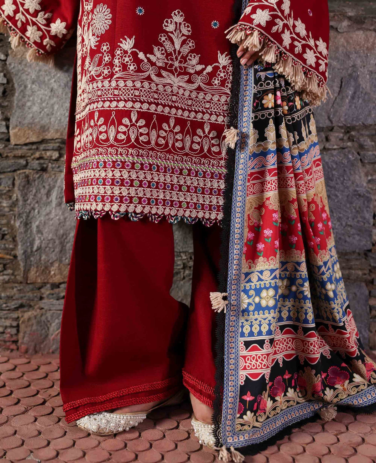 Republic Womenswear | Amaris Luxury Shawl 25 | Orlena by Republic Womenswear - Designer Dress  - Type : Ladies Clothes - Available at Libayah - 100% Original 