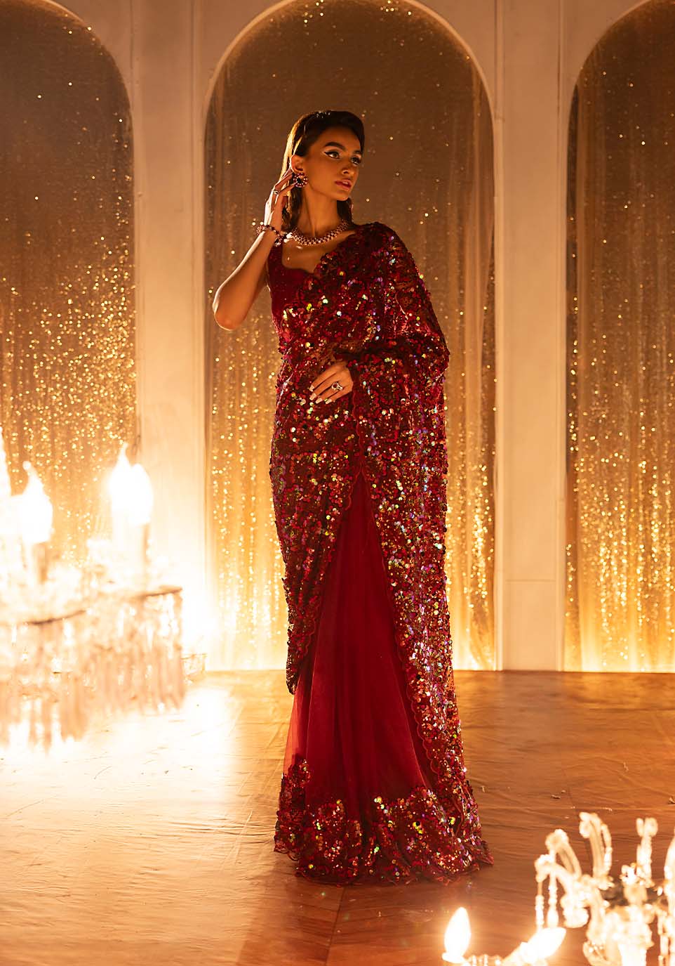 Zarqash | Bling Series | SCARLET by Zarqash - Designer Dress - Type: Ladies Clothes - Available at Libayah - 100% Original
