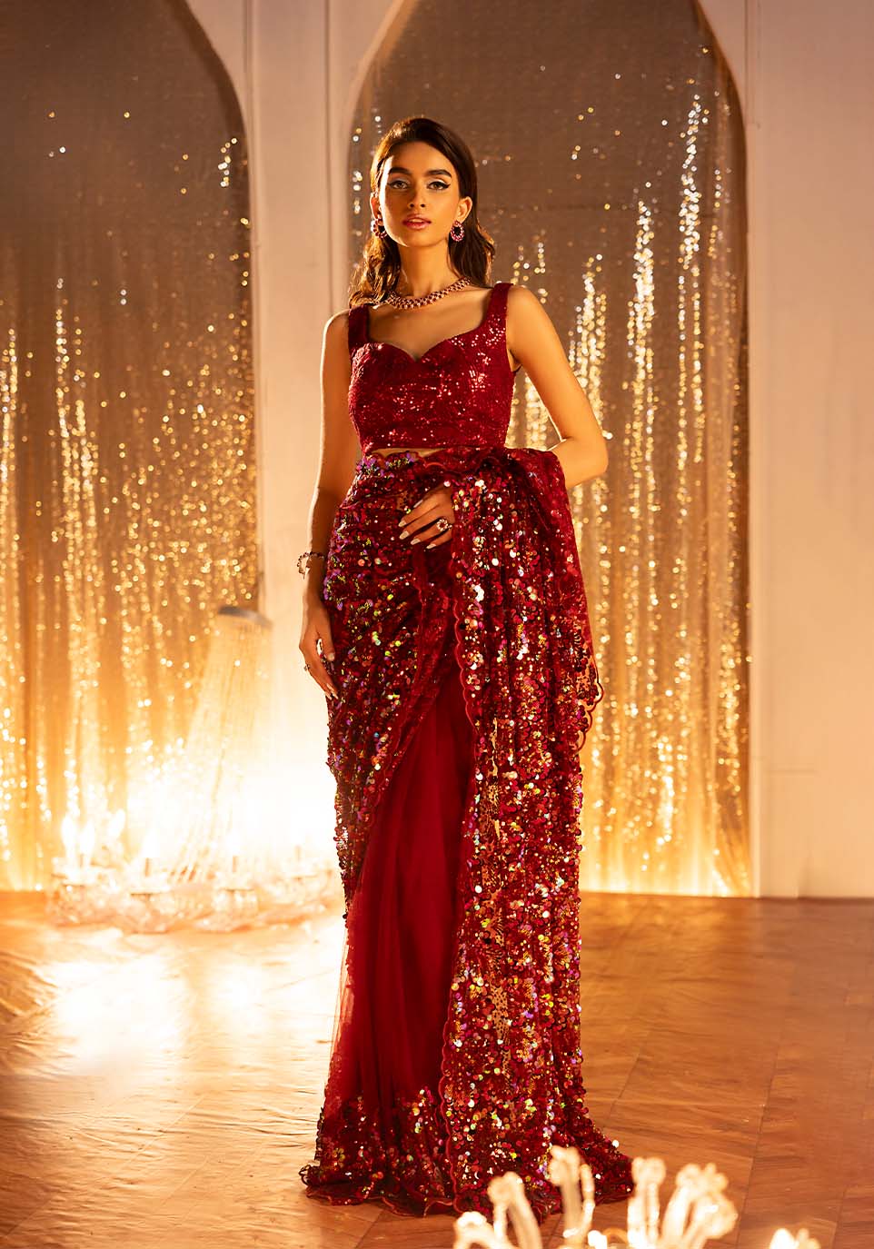 Zarqash | Bling Series | SCARLET by Zarqash - Designer Dress - Type: Ladies Clothes - Available at Libayah - 100% Original