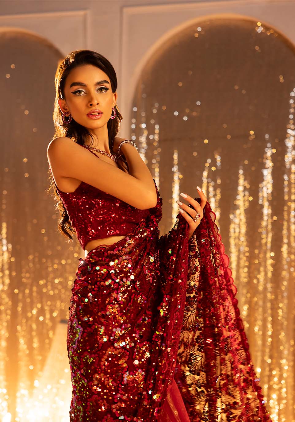 Zarqash | Bling Series | SCARLET by Zarqash - Designer Dress - Type: Ladies Clothes - Available at Libayah - 100% Original