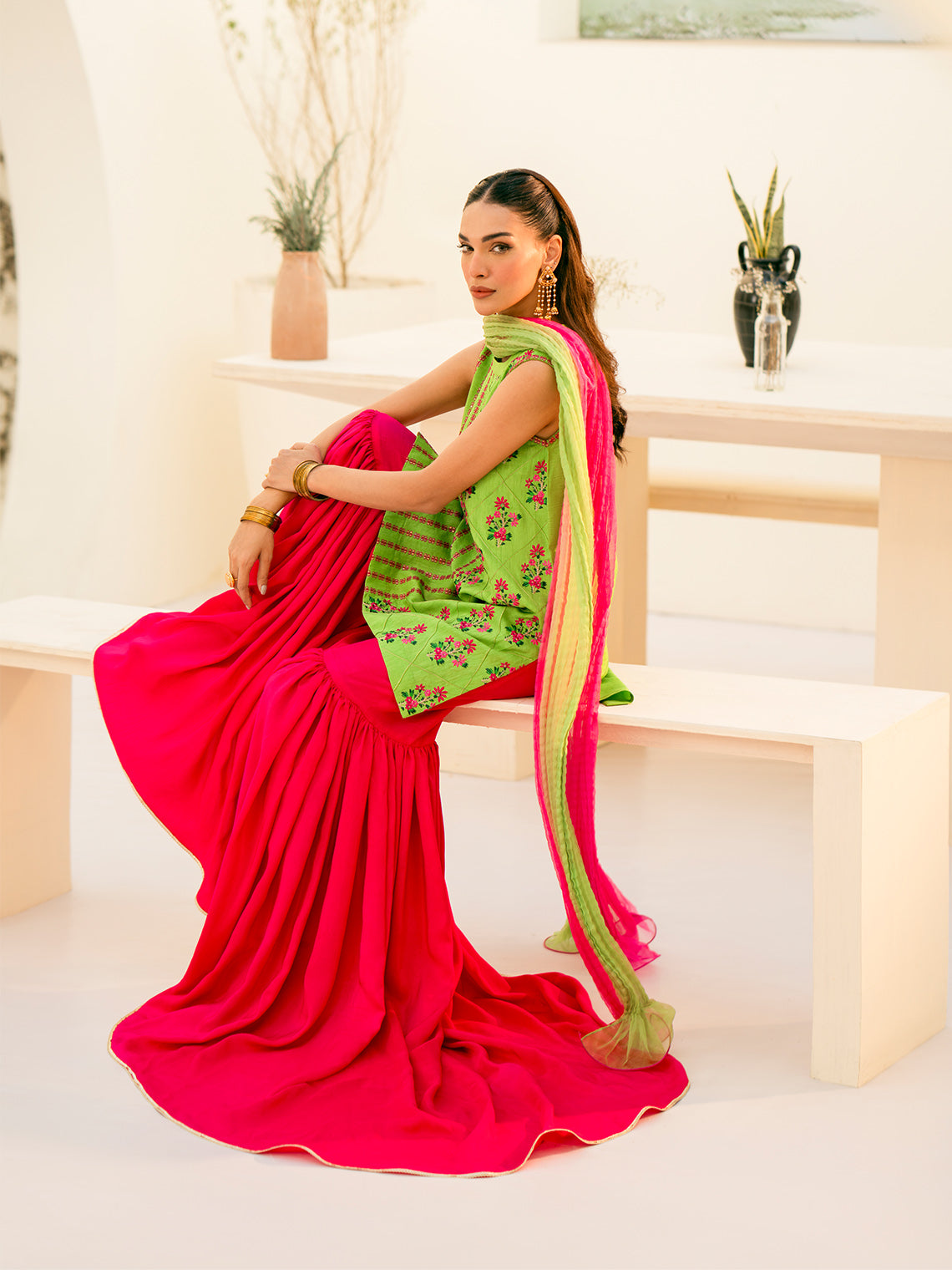Fozia Khalid | Eid Edit 24 | Soraya by Fozia Khalid - Designer Dress - Type: Ladies Clothes - Available at Libayah - 100% Original