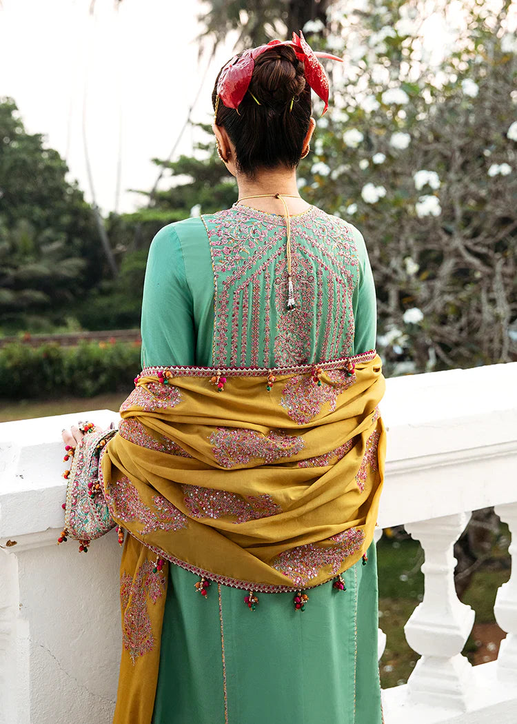 Hussain Rehar | Roshan Luxury Lawn | Badar by Hussain Rehar - Designer Dress - Type: Ladies Clothes - Available at Libayah - 100% Original