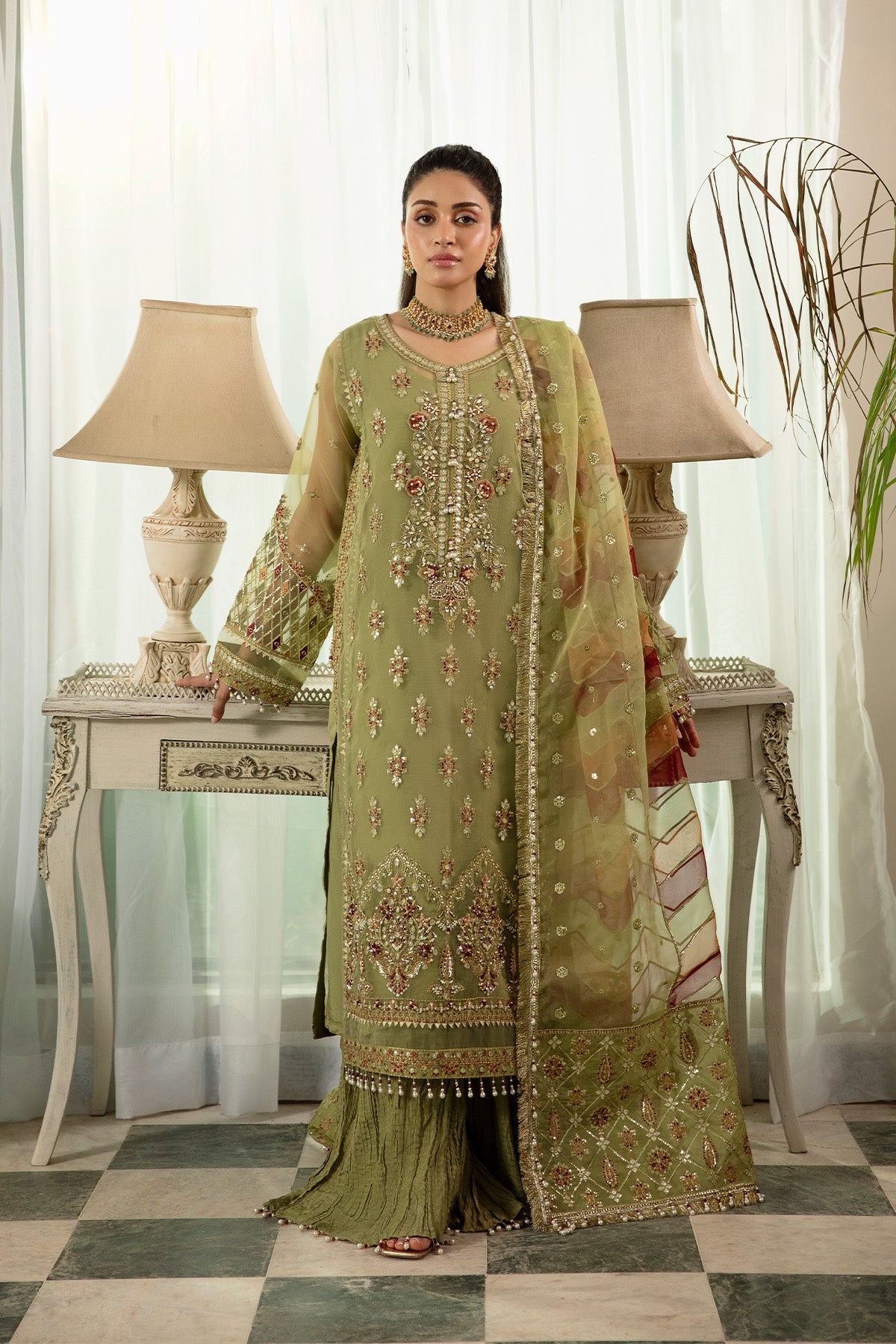 Raeesa Premium | Dehleez Formals | Dl 1032 by Raeesa Premium - Designer Dress  - Type : Ladies Clothes - Available at Libayah - 100% Original 