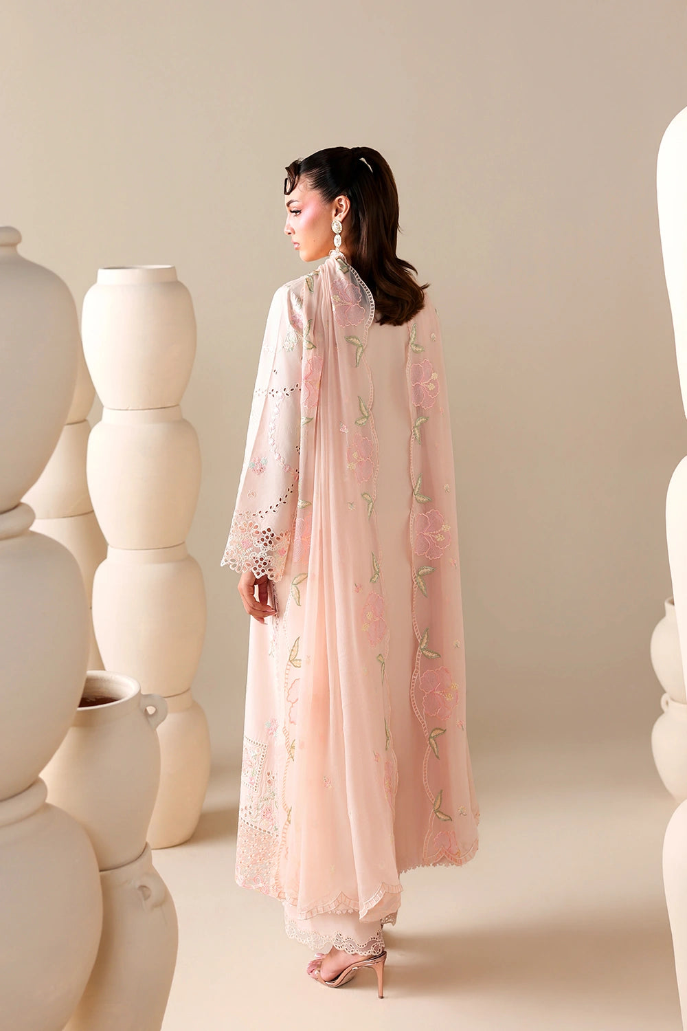 Azure | Luxury Lawn 26 | Peachy Meadow by Azure - Designer Dress  - Type : Ladies Clothes - Available at Libayah - 100% Original 