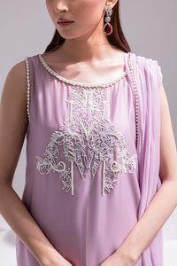 Amani | Aira Festive Wear | ZEEN Hand Embellished Short Shirt with Slim Fit Shalwar & Chiffon Dupatta by Amani - Designer Dress  - Type : Ladies Clothes - Available at Libayah - 100% Original 