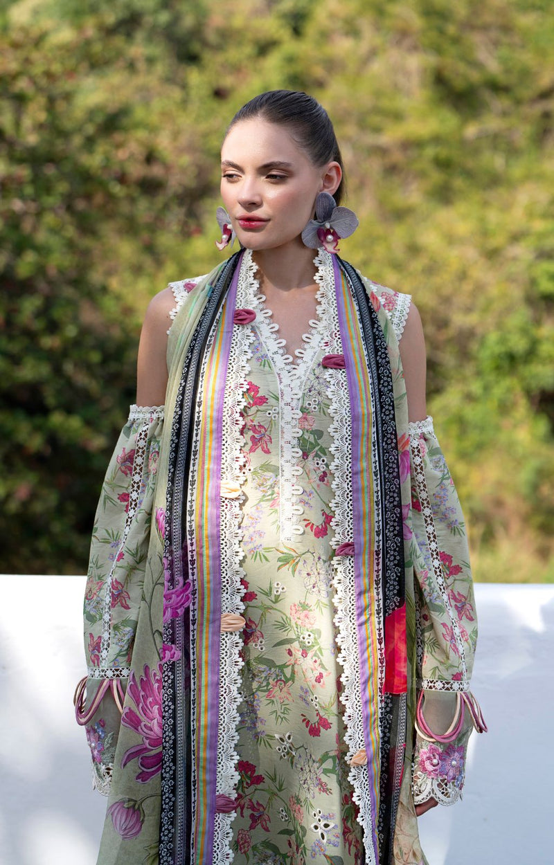 AJR Couture | Printakari Lawn 25 | Pink Patel by AJR Couture - Designer Dress - Type: Ladies Clothes - Available at Libayah - 100% Original