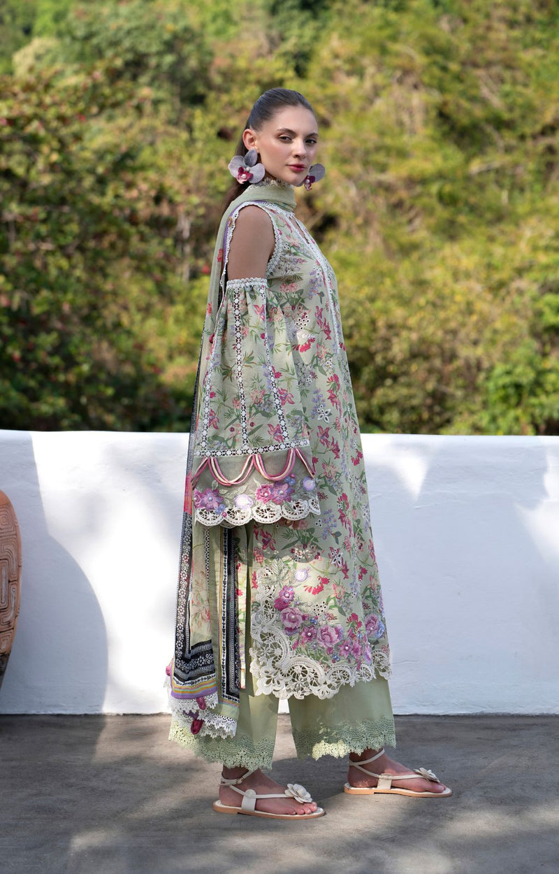 AJR Couture | Printakari Lawn 25 | Pink Patel by AJR Couture - Designer Dress - Type: Ladies Clothes - Available at Libayah - 100% Original
