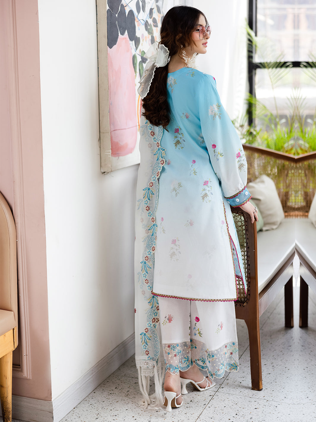 Mahnur | After Hours Luxury Lawn 25 | Pastel Pop by Mahnur - Designer Dress - Type: Ladies Clothes - Available at Libayah - 100% Original