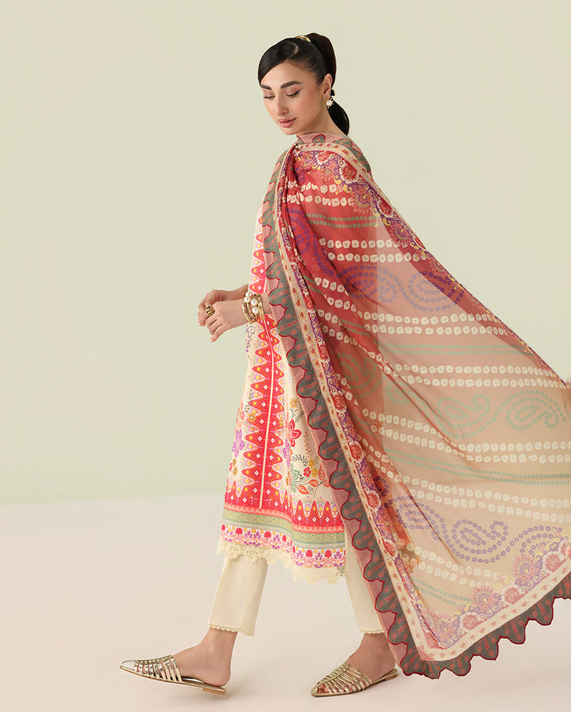 Roheenaz | Rosette Lawn | Pastel Symphony - Designer Dress - Type : Ladies Clothes - Available at Libayah - 100% Original