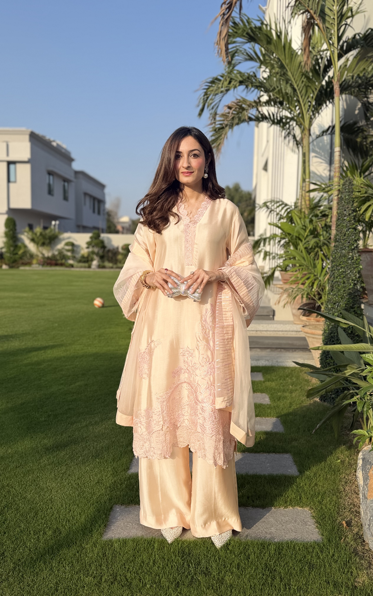 Asifa and Nabeel | Silk Edit 26 | Peach Nectar - Designer Dress - Type : Ladies Clothes - Available at Libayah - 100% Original