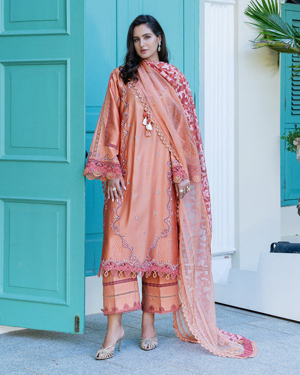 Mushq | Euphoria Pret | Peach Reverie by Mushq - Designer Dress  - Type : Ladies Clothes - Available at Libayah - 100% Original 