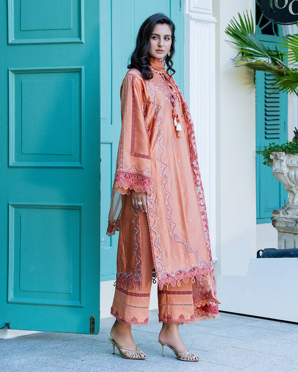 Mushq | Euphoria Pret | Peach Reverie by Mushq - Designer Dress  - Type : Ladies Clothes - Available at Libayah - 100% Original 