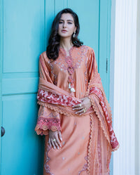 Mushq | Euphoria Pret | Peach Reverie by Mushq - Designer Dress  - Type : Ladies Clothes - Available at Libayah - 100% Original 