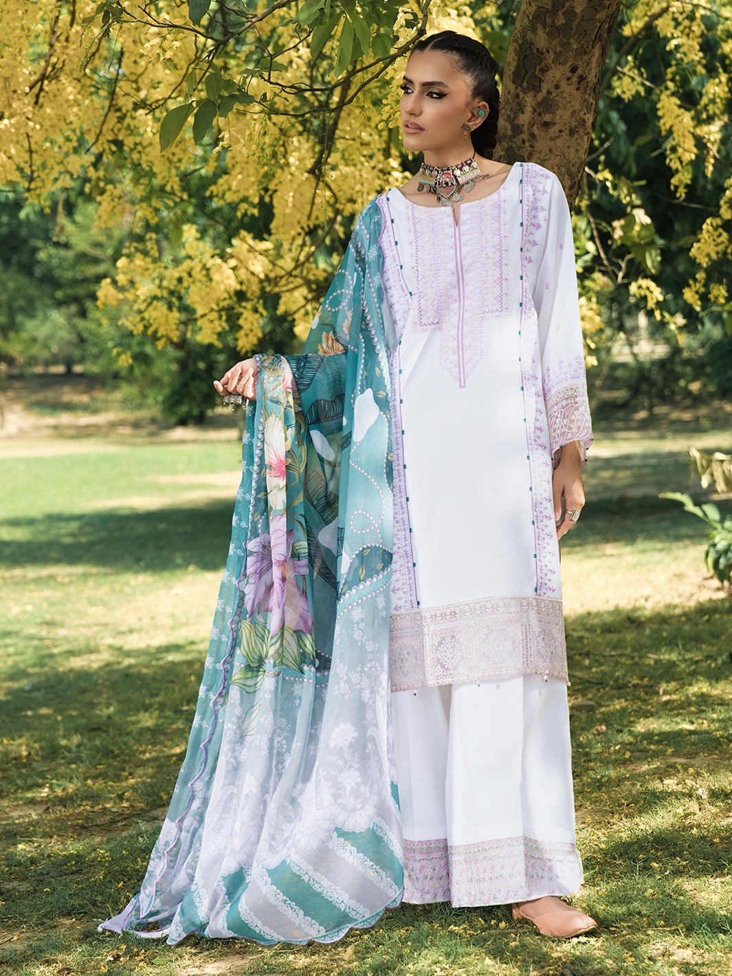 Hemstitch | The Garden Lawn | Pearl Petal by Hemstitch - Designer Dress  - Type : Ladies Clothes - Available at Libayah - 100% Original 
