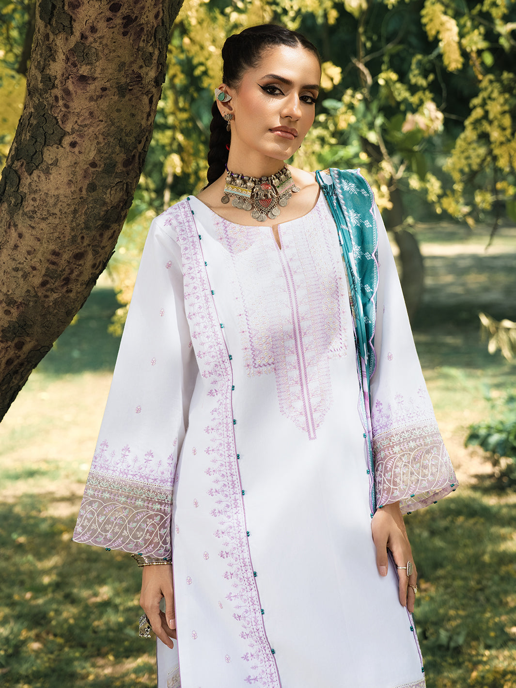 Hemstitch | The Garden Lawn | Pearl Petal by Hemstitch - Designer Dress  - Type : Ladies Clothes - Available at Libayah - 100% Original 