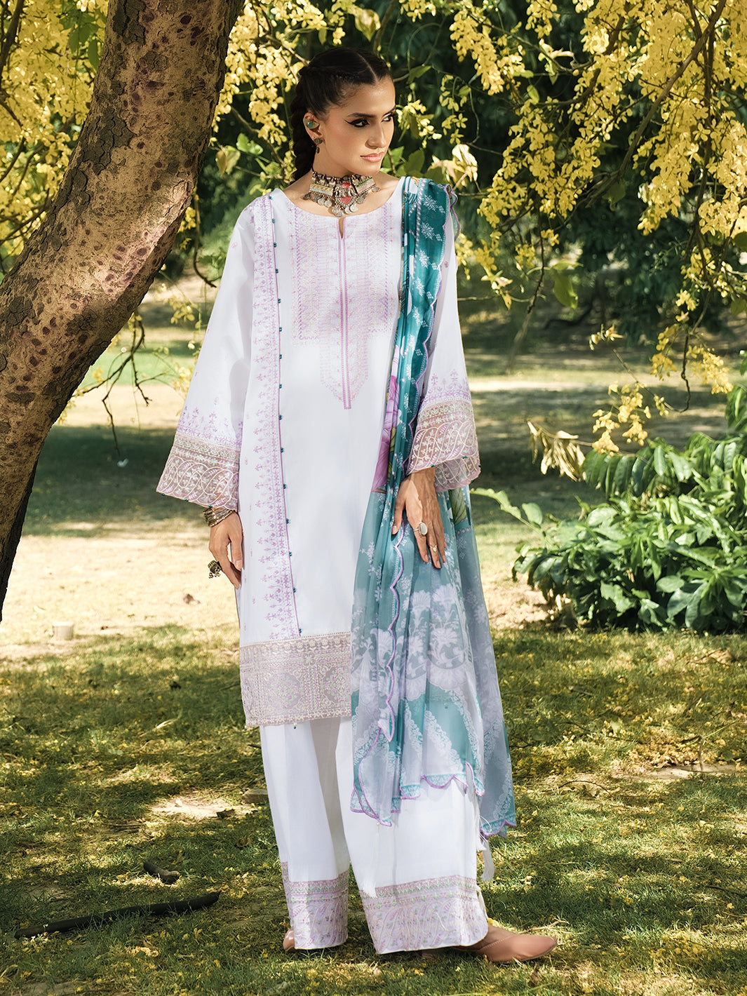 Hemstitch | The Garden Lawn | Pearl Petal by Hemstitch - Designer Dress  - Type : Ladies Clothes - Available at Libayah - 100% Original 