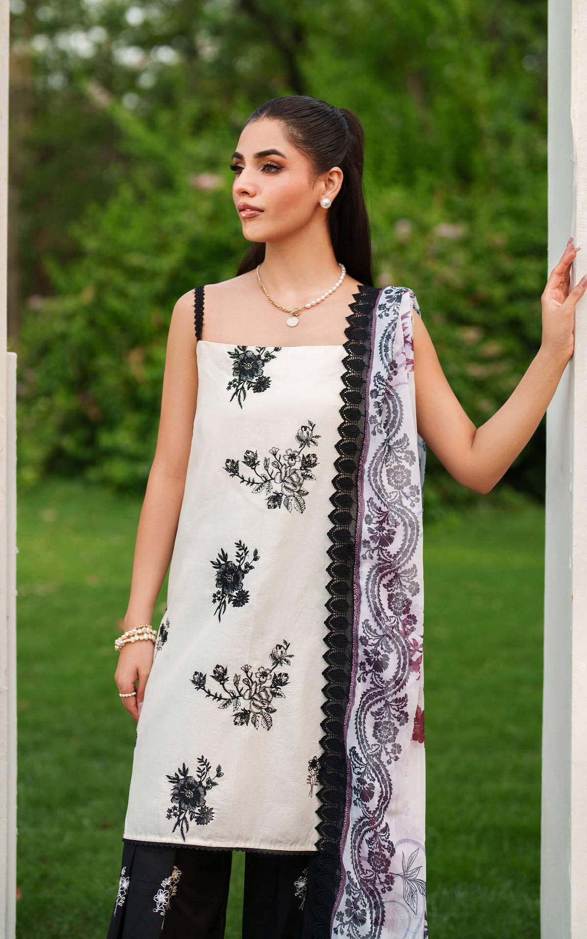 Asifa and Nabeel | Eden Cambric 25 | Pearl Whisper ECU25-04 by Asifa and Nabeel - Designer Dress  - Type : Ladies Clothes - Available at Libayah - 100% Original 