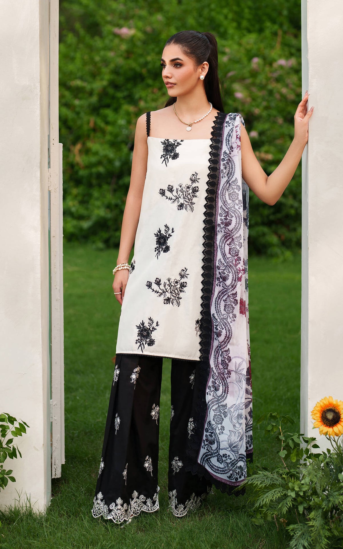 Asifa and Nabeel | Eden Cambric 25 | Pearl Whisper ECU25-04 by Asifa and Nabeel - Designer Dress  - Type : Ladies Clothes - Available at Libayah - 100% Original 