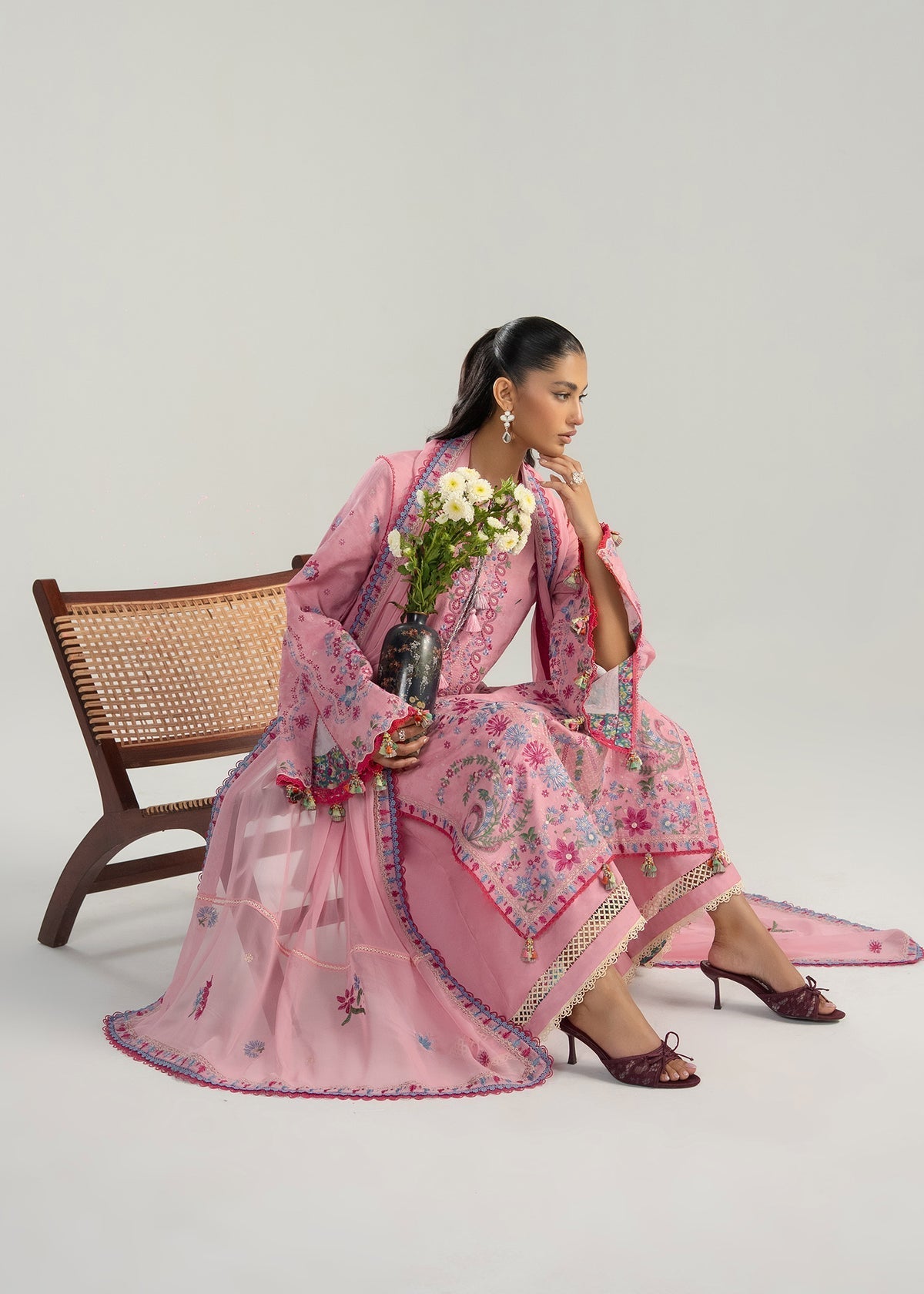 Hussain Rehar | Zan SS26 | Pembe by Hussain Rehar - Designer Dress  - Type : Ladies Clothes - Available at Libayah - 100% Original 