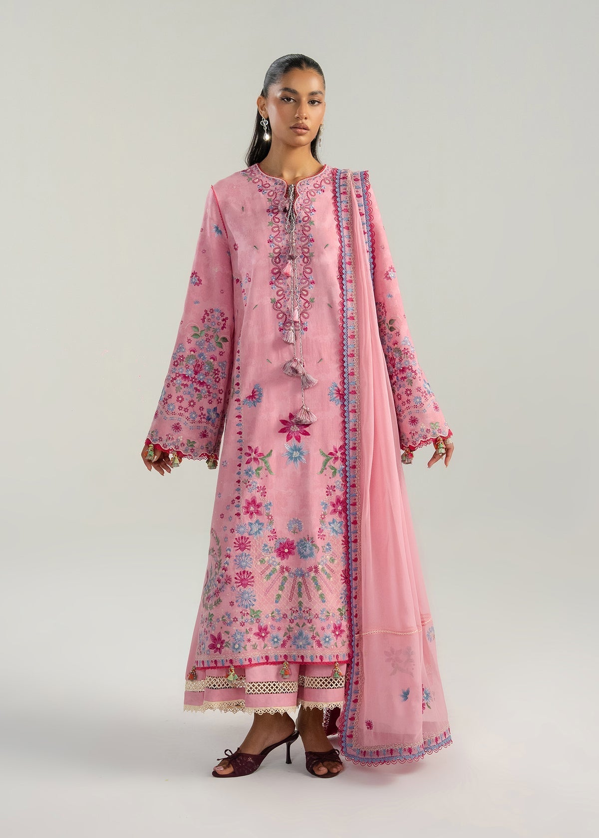 Hussain Rehar | Zan SS26 | Pembe by Hussain Rehar - Designer Dress  - Type : Ladies Clothes - Available at Libayah - 100% Original 