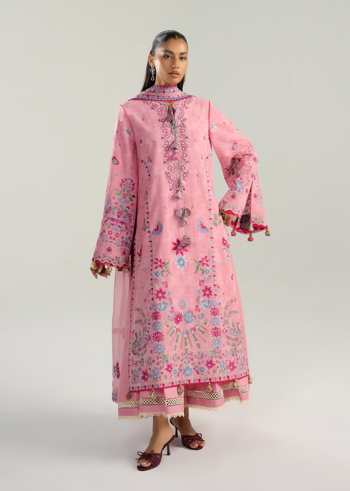 Hussain Rehar | Zan SS26 | Pembe by Hussain Rehar - Designer Dress  - Type : Ladies Clothes - Available at Libayah - 100% Original 