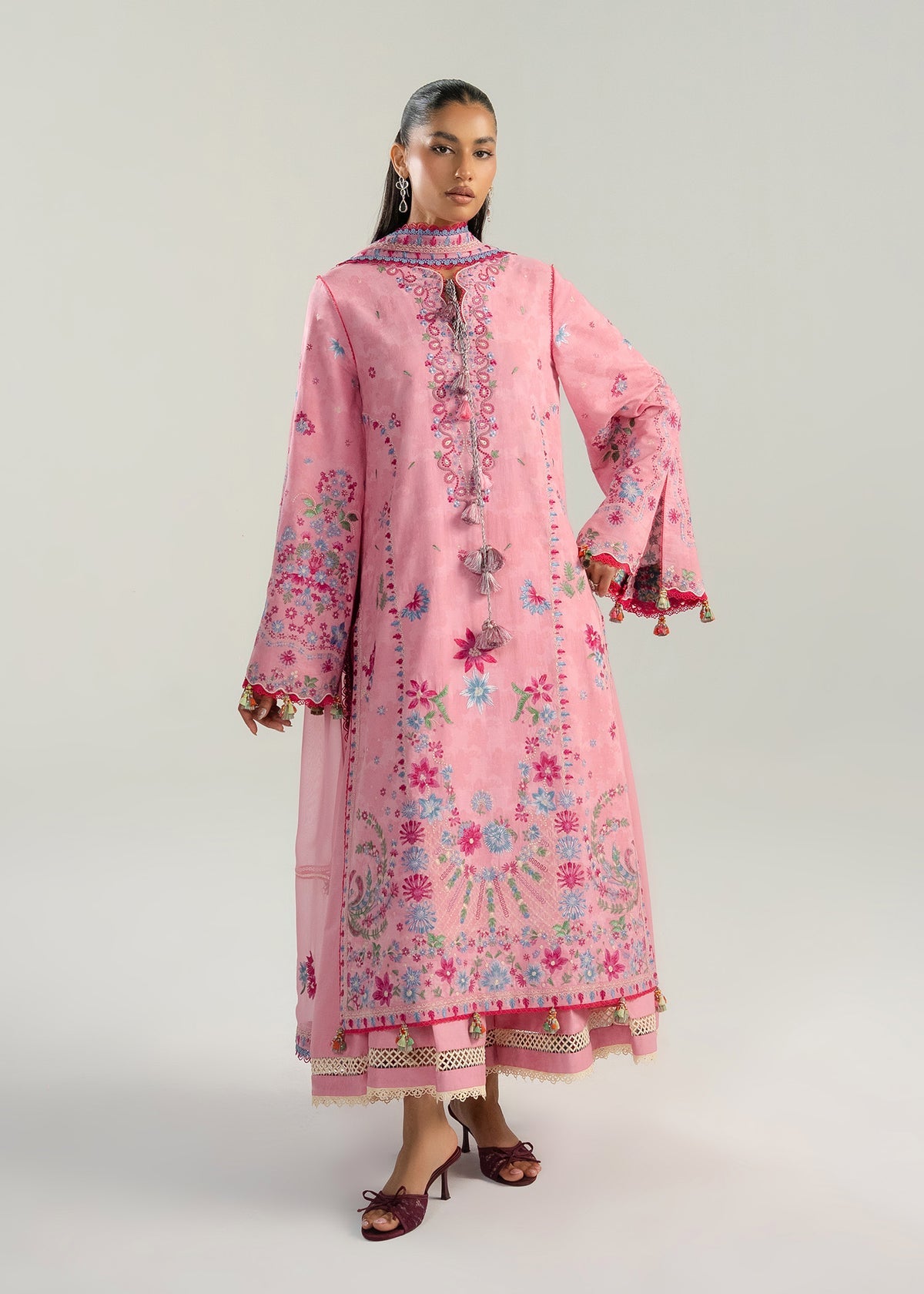 Hussain Rehar | Zan SS26 | Pembe by Hussain Rehar - Designer Dress  - Type : Ladies Clothes - Available at Libayah - 100% Original 