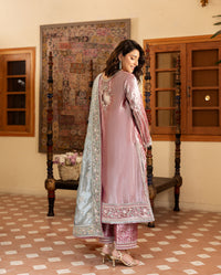 Mushq | Sunehri Lama Silk | Periwesh by Mushq - Designer Dress  - Type : Ladies Clothes - Available at Libayah - 100% Original 