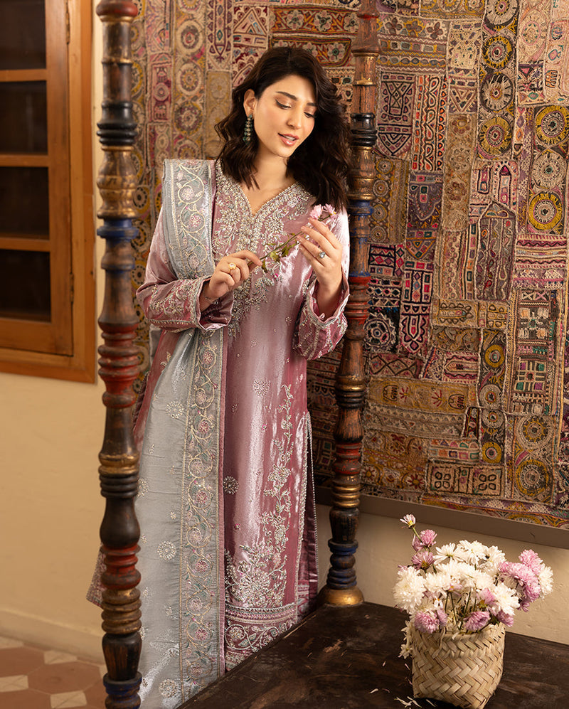 Mushq | Sunehri Lama Silk | Periwesh by Mushq - Designer Dress  - Type : Ladies Clothes - Available at Libayah - 100% Original 