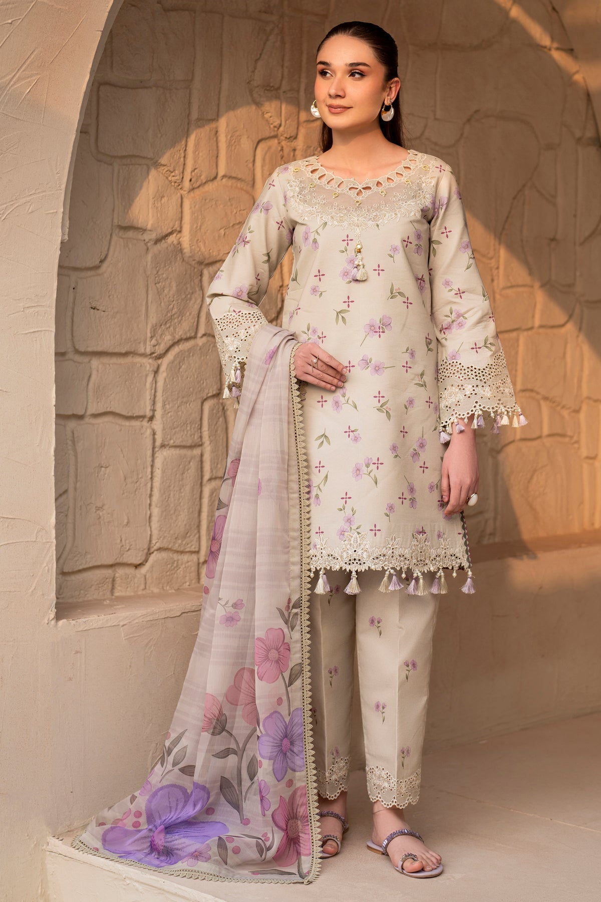 Alizeh | Levana Lawn | Pesto by Alizeh - Designer Dress - Type: Ladies Clothes - Available at Libayah - 100% Original