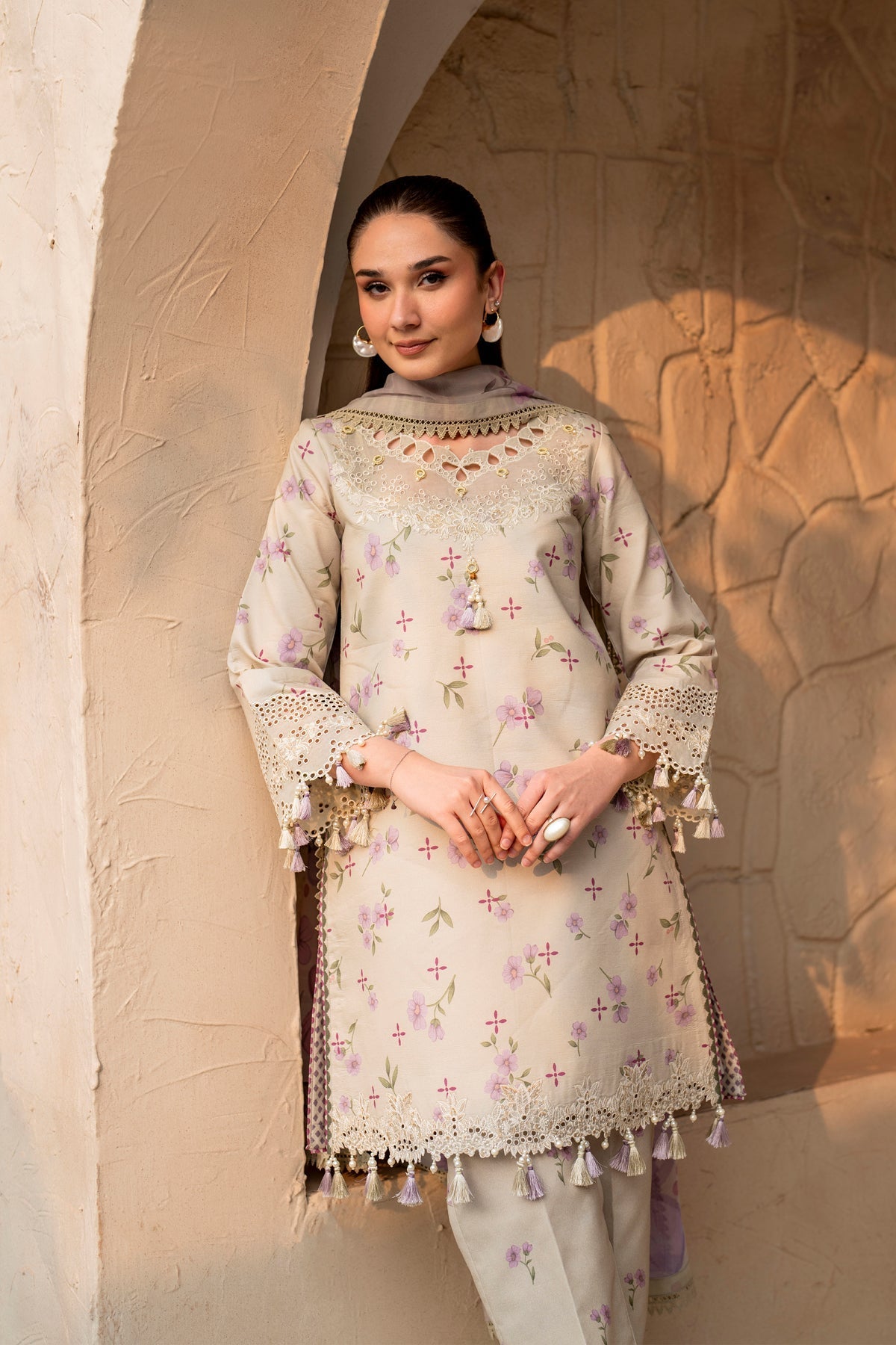 Alizeh | Levana Lawn | Pesto by Alizeh - Designer Dress - Type: Ladies Clothes - Available at Libayah - 100% Original
