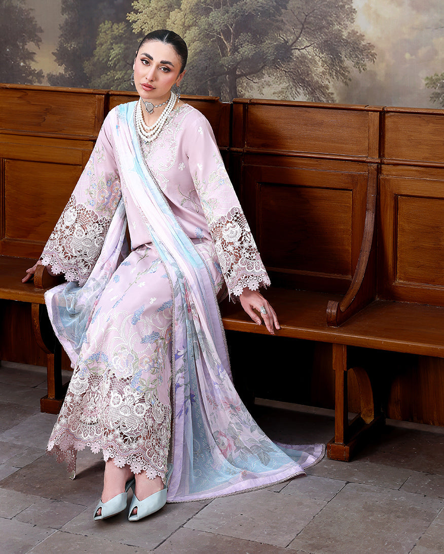 Roheenaz | Floral Reverie Luxury Lawn | Petal Bloom by Roheenaz - Designer Dress  - Type : Ladies Clothes - Available at Libayah - 100% Original 