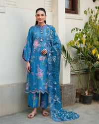 Roheenaz | Whispered Florals | Petal Drift - Designer Dress - Type : Ladies Clothes - Available at Libayah - 100% Original