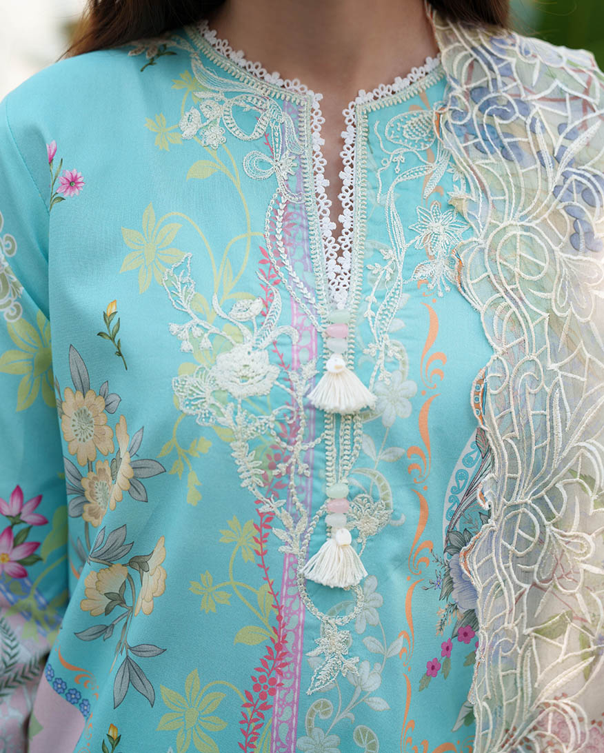 Roheenaz | Whispered Florals | Petal Hush - Designer Dress - Type : Ladies Clothes - Available at Libayah - 100% Original