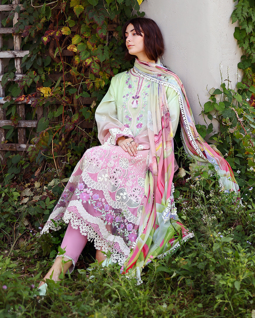 Mushq | Solace Ombre Chikankari | Petal Pull - by Libayah - Registered Vendor of : Mushq - 100% Original Designer Dress