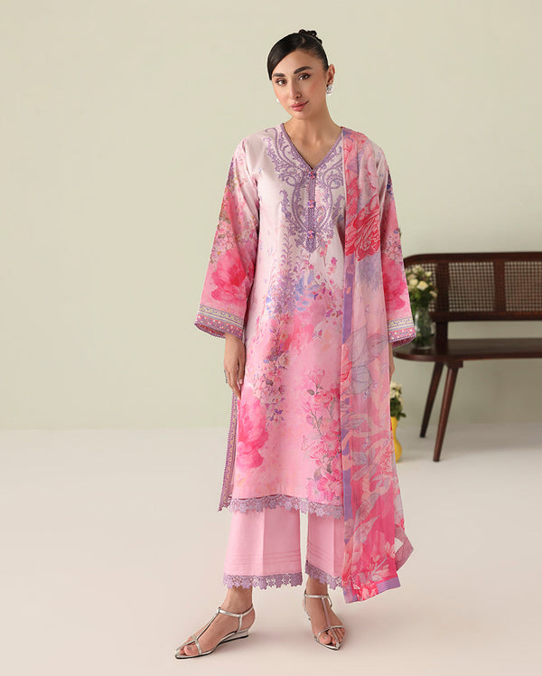 Roheenaz | Rosette Lawn | Petal Whispers - Designer Dress - Type : Ladies Clothes - Available at Libayah - 100% Original