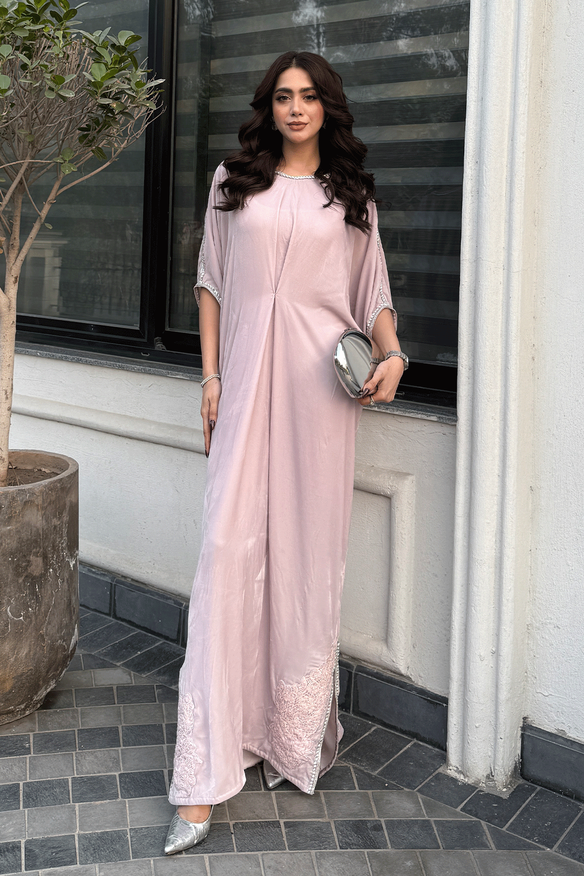 Erum Khan | Velvet Edit | Petal - Designer Dress - Type : Ladies Clothes - Available at Libayah - 100% Original