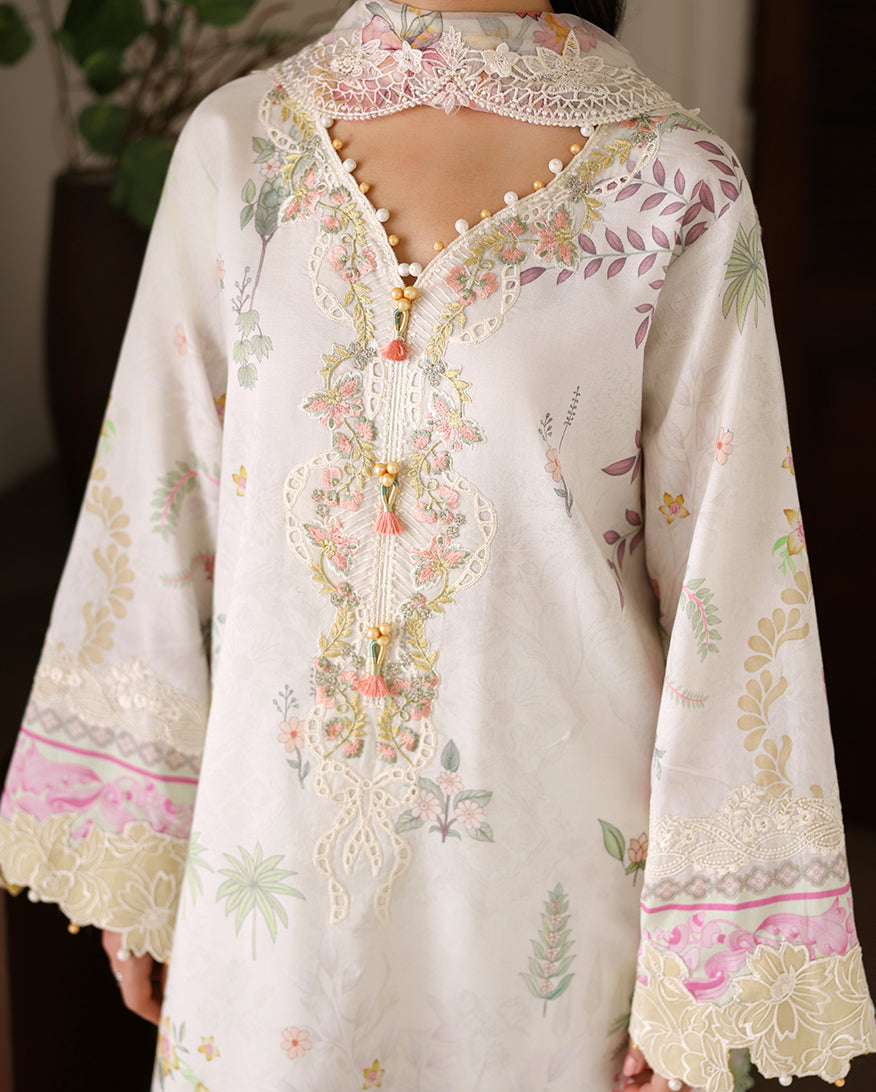 Roheenaz | Sunlit Tales Printed Embroidered Edit | Petalbeam - by Libayah - Registered Vendor of : Roheenaz - 100% Original Designer Dress